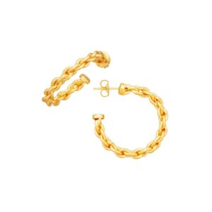 Orecchini Giovanni Raspini Donna Cerchi Catena in Argento 12367