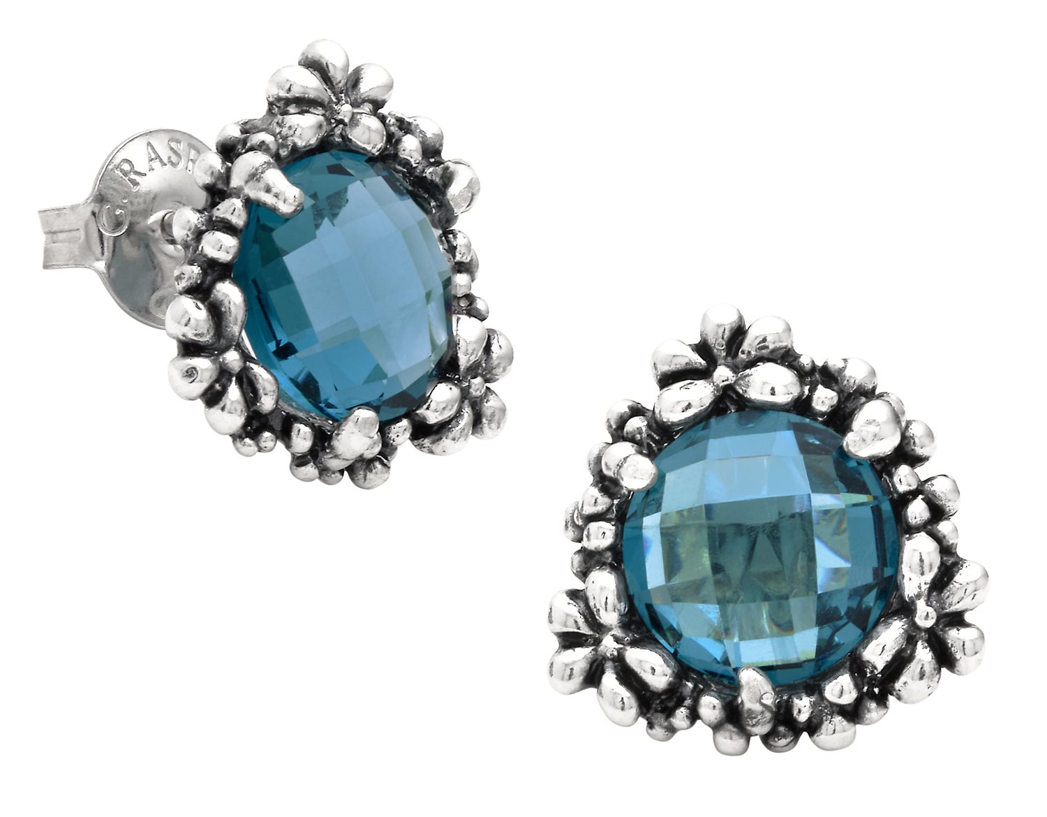 Orecchini Giovanni Raspini Donna Blue Ivy in Argento Cristallo 12431