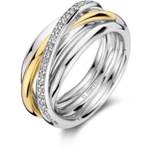Anello Ti Sento Milano Donna Multifilo in Argento Cubic Zirconia