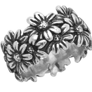 Anello Giovanni Raspini Donna Margherite in Argento