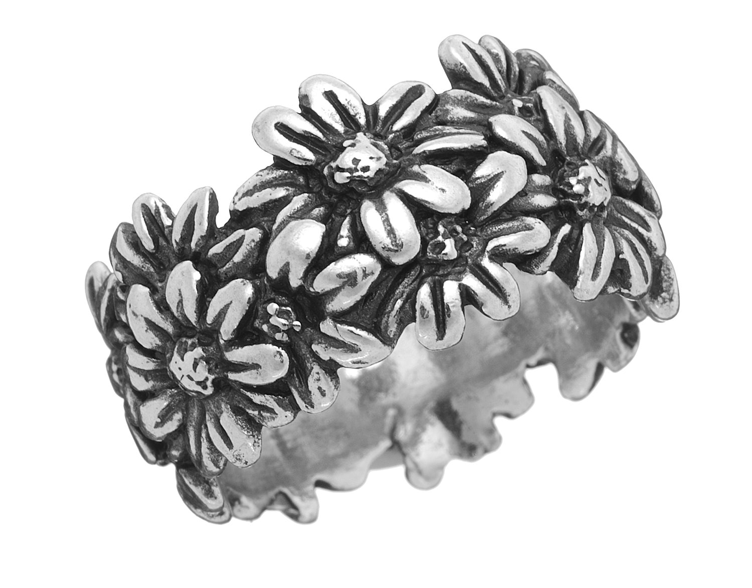 Anello Giovanni Raspini Donna Margherite in Argento