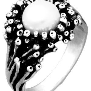Anello Giovanni Raspini Donna Anemone in Argento Perla