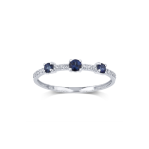 Anello Bliss Donna Bl via lattea in Oro bianco Zaffiro 20109695