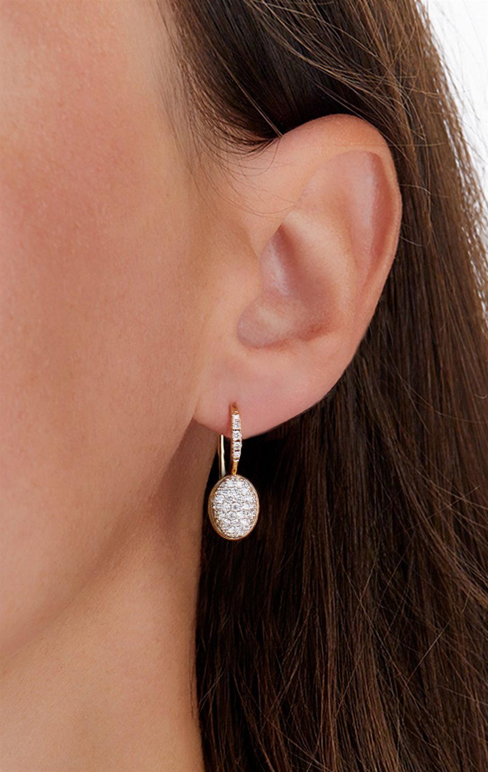 Orecchini Nanis Donna Ciliegine in Oro giallo Diamante OS25-583 - Image 2