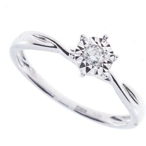 Anello Bliss Donna Rugiada in Oro bianco Diamante