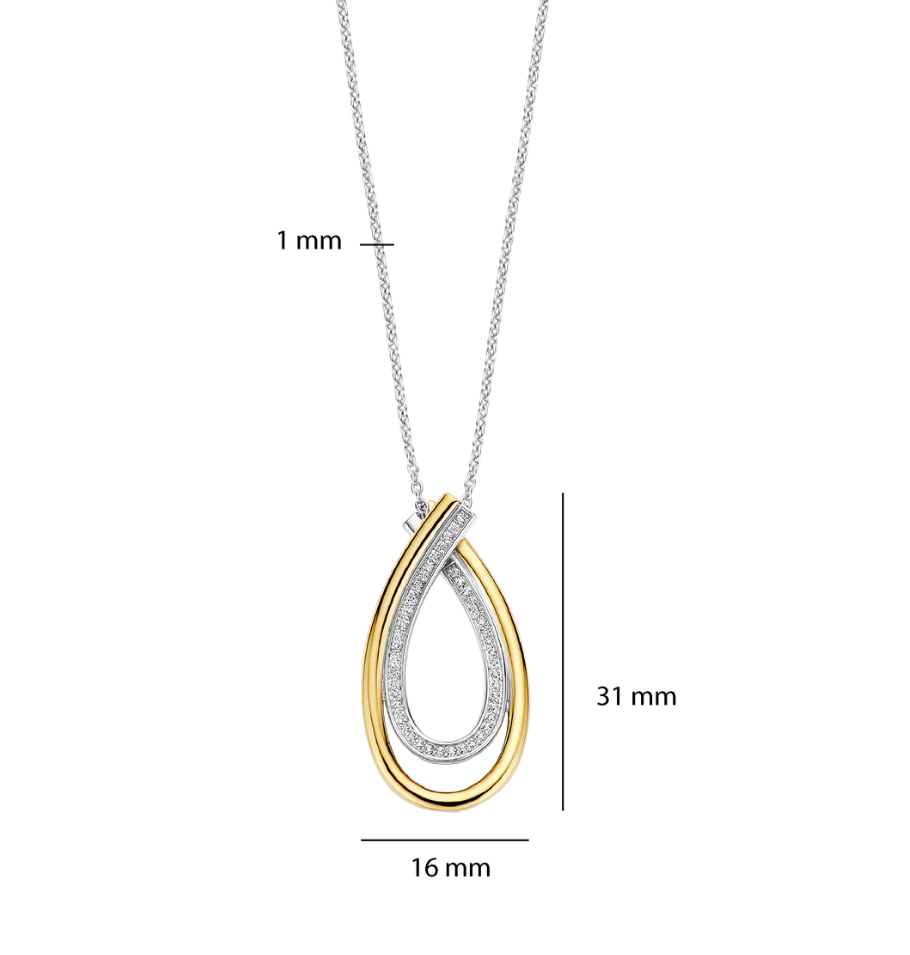 Collana Ti Sento Milano Donna in Argento Cubic Zirconia 34121ZY/45 - Image 3