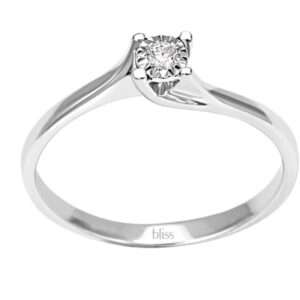 Anello Bliss Donna Rugiada in Oro bianco Diamante 20069892