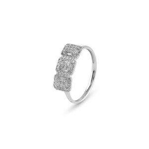 Anello Bliss Donna BL CARESSE in Oro bianco Diamante 20106487