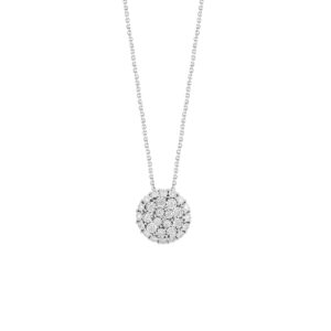 Collana Bliss Donna Rugiada Pavé in Oro bianco Diamante 20106577
