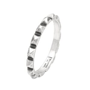 Anello Giovanni Raspini Uomo BORCHIE in Argento