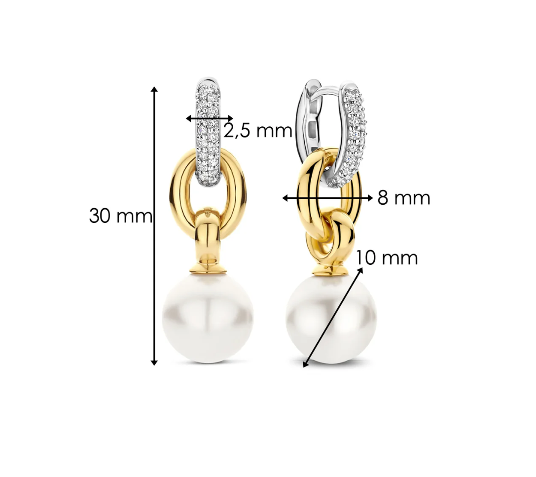 Orecchini Ti Sento Milano Donna in Argento Perla 78016YP - Image 2