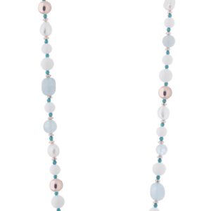 Collana Lelune Donna Nuova Blanche in Argento Perla LGNK355