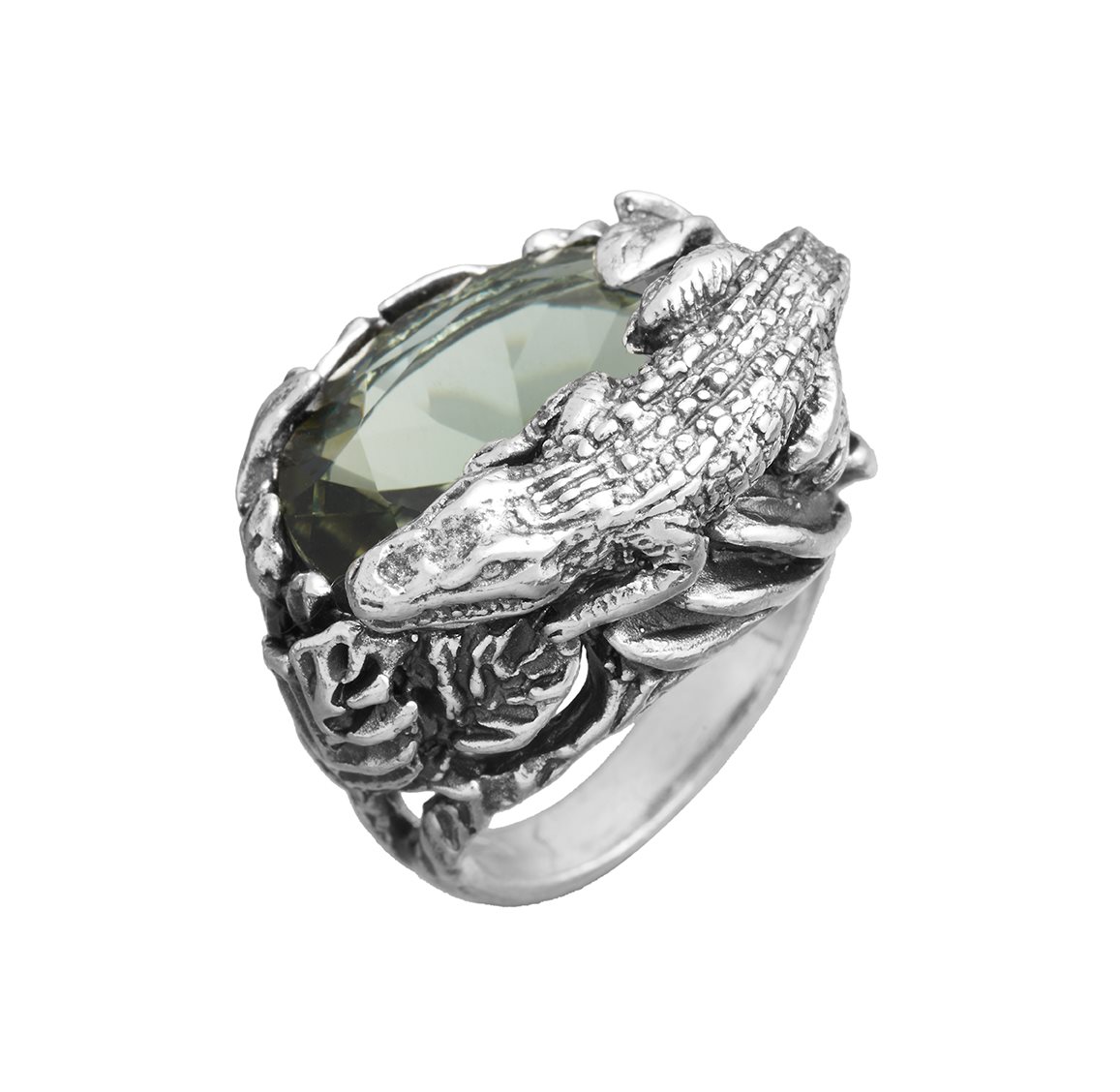 Anello Giovanni Raspini Donna Animalier in Argento Prasiolite - Image 2