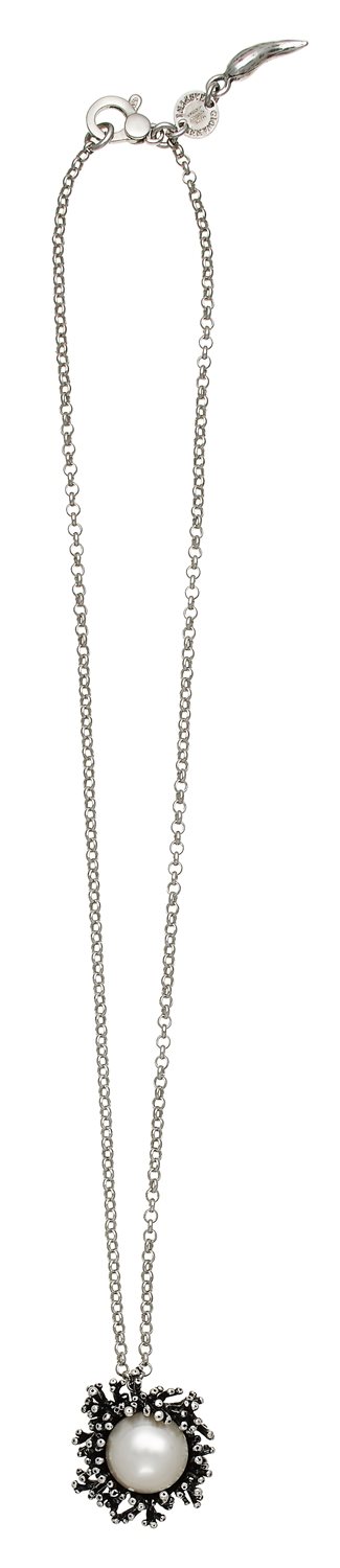 Pendente Giovanni Raspini Donna Anemone in Argento Perla 10569 - Image 2