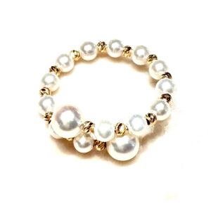 Anello Coscia Perle Donna Le Lune in Oro giallo Perla LLRN2158.1