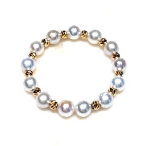 Anello Coscia Perle Donna Le Lune in Oro giallo Perla LLRN2153.1