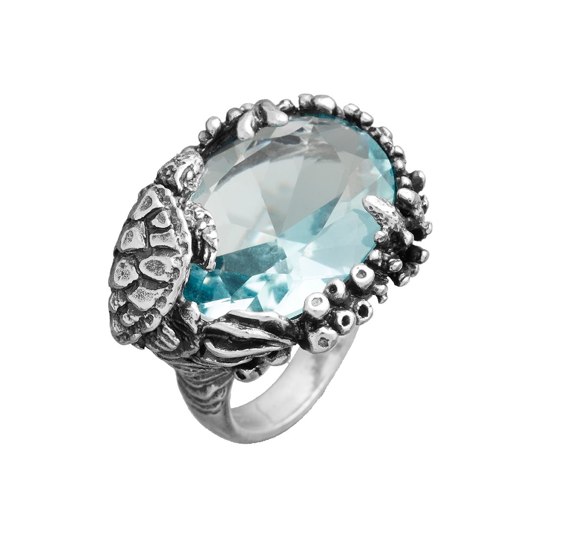 Anello Giovanni Raspini Donna Animalier in Argento Topazio - Image 2