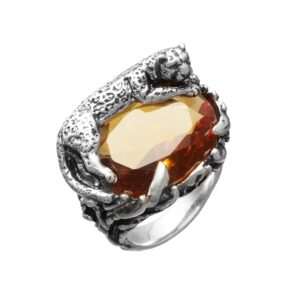 Anello Giovanni Raspini Donna Animalier in Argento Quarzo